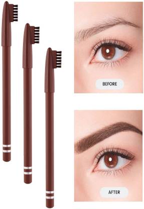 MYEONG Daily and party use eye brow color matte pencil with bomb