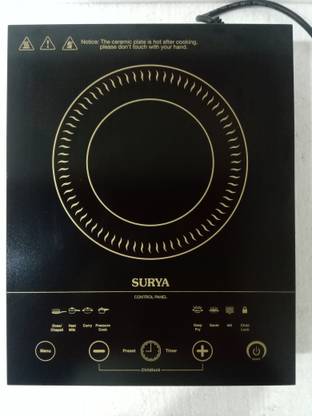 SURYA 2200 W Induction Cooktop Touch Panel