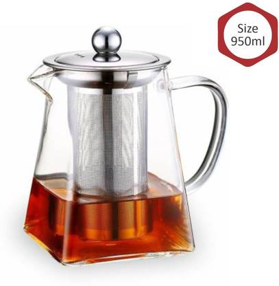 Octavius 0.95 L Borosilicate Glass Kettle Jug