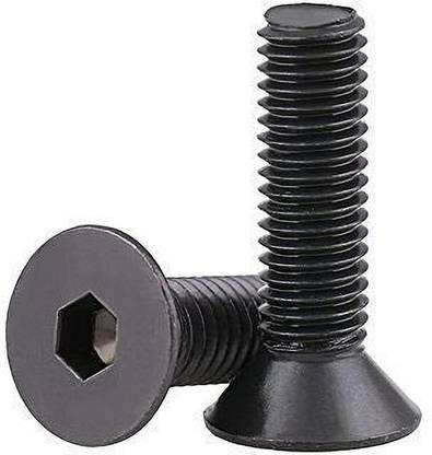 RPI SHOP Bolt - M6 x 40mm CSK Head Allen Cap Screws, Bright Finish, high tensile, Machine Thread, Quantity - 50 Pcs