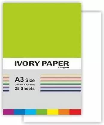 ROYALSHOP A3-50 IVORY UNRULED A3 210 gsm A3 Paper
