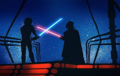 Star Wars Luke Sky Ker Darth Vader Anakin Sky Ker Matte Finish Poster B-796 Paper Print
