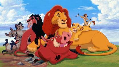 List Of The Lion King Characters Scar Simba Mufasa Pumbaa Timon DisneyMatte Finish Poster Paper Print