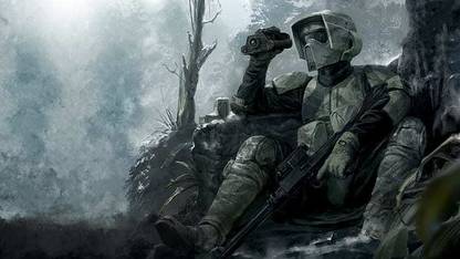 Binoculars Forest Gun Scout Trooper Matte Finish Poster Paper Print