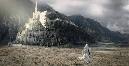 Gandalf Gondor Minas Tirith The Lord Of The Rings Matte Finish Poster Paper Print