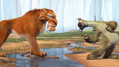 Ice Age Diego Sid Saber Toothed Tiger Matte Finish Poster Paper Print