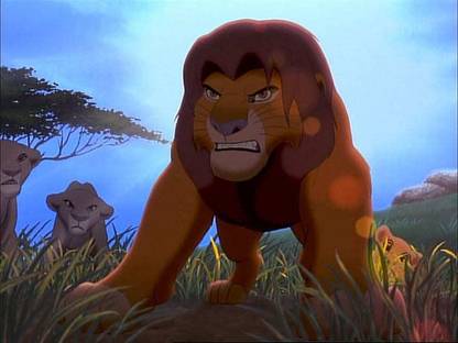 Simba Lion King Movie Classic Angry Matte Finish Poster Paper Print