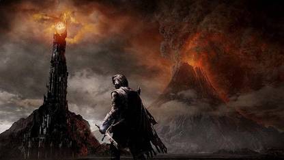 Mordor The Eye Of Sauron Mountains Lava Matte Finish Poster Photographic Paper