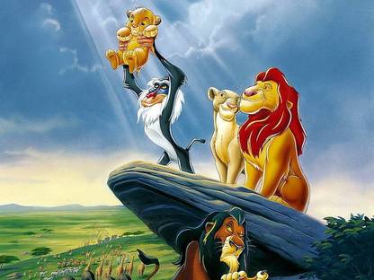 The Lion King Simba Scar Mufasa Matte Finish Poster Paper Print