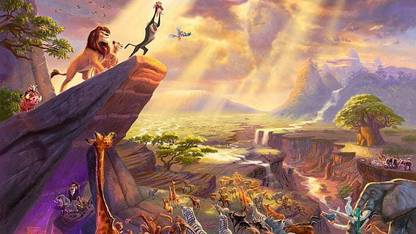 Disney Rafiki Simba The Lion King Matte Finish Poster Paper Print