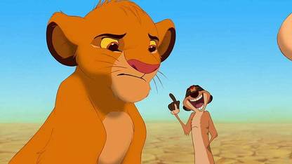 Simba Lion King Movie Classic Friends Tomon And Simba Matte Finish Poster Paper Print