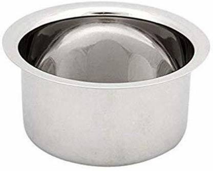 ALATKA by ALATKA Stainless Steel Rust Free Round Heavy Bottom Container Tope Cookware Bhagona Patila Tapeli for Home and Kitchen (5.5 Litre) Tope with Lid 5.5 L capacity 23 cm diameter