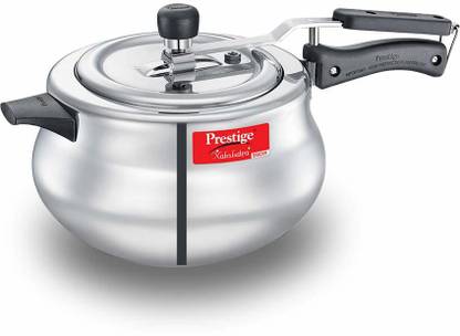 Prestige Nakshatra Plus Svachh Aluminium 5 litre Inner lid Pressure Handi 5 L Inner Lid Induction Bottom Pressure Cooker