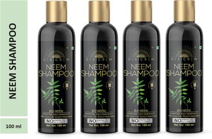 Desi Crew Premium Neem Shampoo For Healthy Scalp & Hair Anti Dandruff Shampoo 100 ml Pack Of 4 Bottle 400 ml