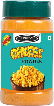 Excellent Foods Cheddar Cheese Powder 100g - Adds Flavor Popcorn, Nachos, Pasta & Other Snacks.