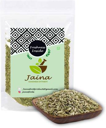 JAINA Organics Thin Saunf | Aniseed | Lucknowi sunf