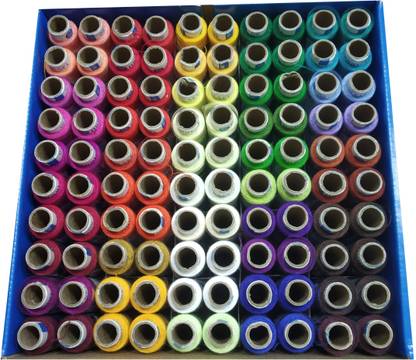 Coats Moon Polyester Sewing Thread Multicolour 135m each Box of 100 spools (2002L) Thread