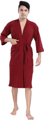 HotGown Plain Maroon XL Bath Robe