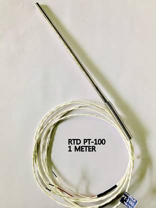 The Bombay Instruments RTD PT100 SENSOR OD 6mm LENGTH - 150mm (1 METER) Temperature Sensor and Controller Electronic Hobby Kit