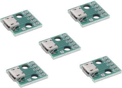 5 PCS Female MICRO USB to DIP 5-Pin 2.54mm USB to Dip Pinboard 