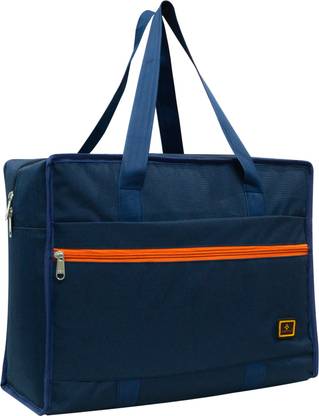 Vertex Utility Bag Large Travel Bag Grocery Shopping Bag with Zipper Closure-Navy Blue Grocery Bag