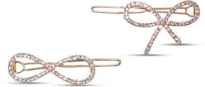 krelin 2pcs Rhinestone Hair Clip Minimalist Crystal Silver Hairpins Alloy Metal Barrettes Side Clip For Women & Girl Hair Styling Accessories Set (RhinsHPSilvr_11) Hair Clip (Silver, Gold) Hair Pin
