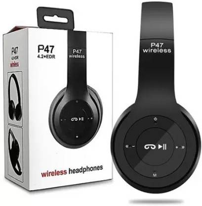 EAYS P47 Wireless Headphone Sports Adjustable Headphone with Mic Bluetooth