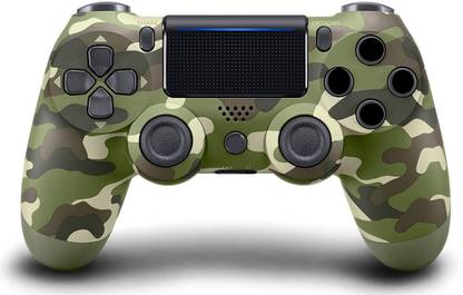 charis stores PS4 Controller (Green Cammouflage)  Joystick