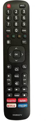 LipiWorld EN2BX27V 4K FHD LCD LED TV Smart TV 32US 43US 32GA 43GA Remote Control with Function Netflix YouTube Prime Video Google Play Compatible for  VU Remote Controller