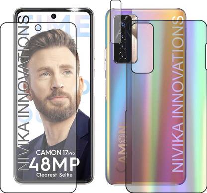 NIK-INOV Screen Guard for Tecno Camon 17 Pro FRONT, Tecno Camon 17 Pro BACK, Tecno Camon 17 Pro CAMERA