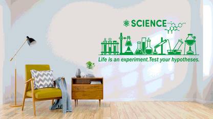 DICTON HUB 60 cm science experiment lab green Removable Sticker