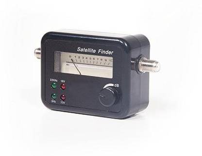 JAMUS Satellite Finder Signal Pointer DB Meter Dish Antenna Receiver Gain Measuring Instrument Tool for Digital TV Free To Air DTH Any Dish HD HDTV LNB DIRECT TV Networking Tool 13-18V DC 4 LED , SOLID , DBC , JBN , etc Analog Meter Analog  Anemometer
