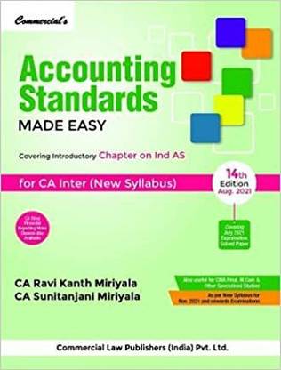 Accounting Standards Made Easy For CA Inter (New Syllabus) 14th edition 2021