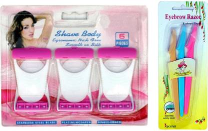color blaze COMBO OF FACE ERASER ( 3 PCS ) & BODY ERASER ( 6 PCS ), Men & Women