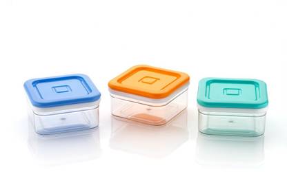 Silver Shark Plastic Grocery Container  - 300 ml