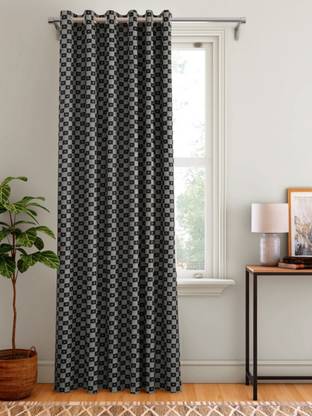 Aura 243 cm (8 ft) Door Polyester Curtain Single Curtain