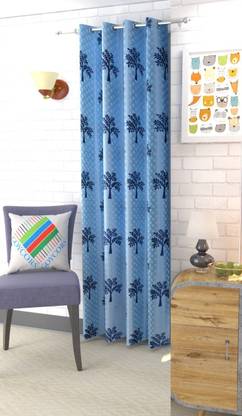 goycors 152 cm (5 ft) Polyester Semi Transparent Window Curtain Single Curtain