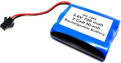 INVENTO 1Pcs 3.6V 700mAh Ni-mh Rechargeable 1.2V x 3 AA Cell Battery Pack for cordless phone Toy RC Car DIY Project Automotive Electronic Hobby Kit