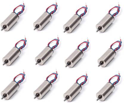 INVENTO 12pcs 3.7V Micro Coreless motor 8.5x20mm 8520 High Speed 39000 RPM Motor Tiny Toy Drones Automotive Electronic Hobby Kit