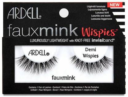 Ardell FAUX MINK LASHES DEMI WISPIES - 66763 + Duo Clear Glue 1g Pack of 1 Number of piece 2