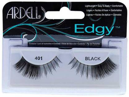 Ardell EDGY LASHES 401 BLACK-61821 + Duo Clear Glue 1g Pack of 2 Number of piece 1