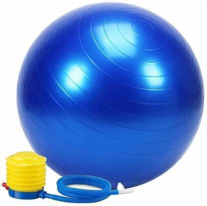 Jivima Aerobic Ball 65 cm Anti-Burst with Pump (Colour May Vary) Gym Ball (With Pump) Gym Ball