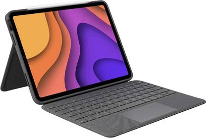 Logitech Folio Touch with Trackpad and Smart Connector for iPad Air (4th Generation) Bluetooth Handheld Tablet Keyboard Compatible with Desktop, Laptop, Mac