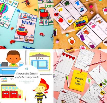 MY HOUSE TEACHER Kids Activity toys, Learning and Development ( Toddler Busy Bag Set For 2 Year To 4 Years)
