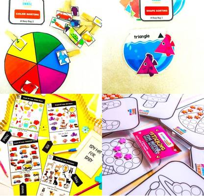 MY HOUSE TEACHER Kids Activity toys, Learning and Development ( Toddler Busy Bag Set For 1Year To 2 Years)