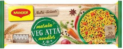 Maggi Nutri-licious Atta Masala Instant Noodles Vegetarian Instant Noodles Vegetarian
