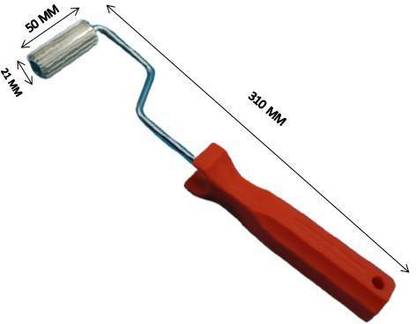 MD Fiberglass Roller Tool, Aluminum Alloy FRP Bubble Paddle Laminating Roller for FRP Resin Work (21 x 50 mm) Paint Roller