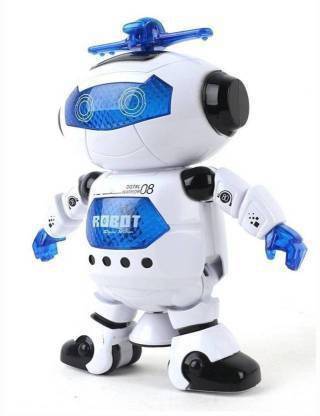 IMSZZ TRADING BATTERY OPERATED NAUGHTY DANCING ROBOT WITH 3D LIGHTS & MUSIC