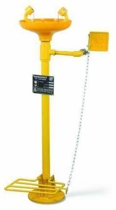 UDYOGI 4710 GI Eye Wash and Safety Shower, Inlet Connection 1/2 Inch, 10 LPM Safety Shower