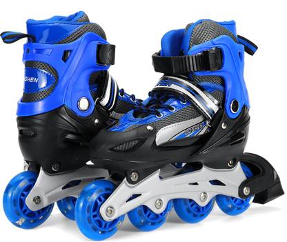 Authfort Kids Adjustable Inline Skates In-line Skates - Size 38-42 UK